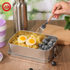 304 Stainless Steel Container na Leakproof Lunch Box na may Bote ng Tubig at Natitiklop na Mug