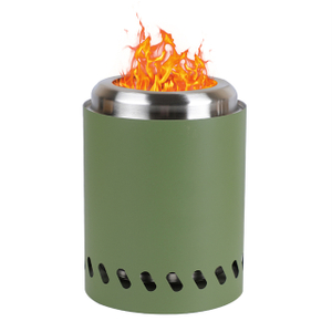 8,5 դյույմ առանց ծխի չժանգոտվող պողպատից կրակահոր՝ ճամբարի, բացօթյա և պատշգամբների համար.