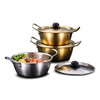 Set 5 stainless steel panci mie ramen korea dengan pegangan & tutup