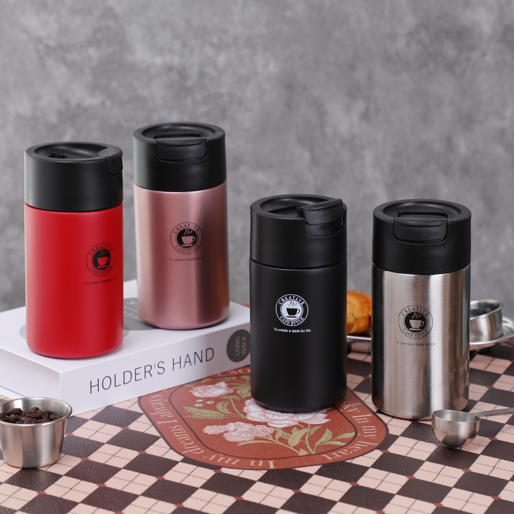 ClassicoTravel Coffee Mug, Tumbler Travel Stainless Steel Dinding Ganda Dengan Tutup Minum, 13,5 fl oz (400ml)
