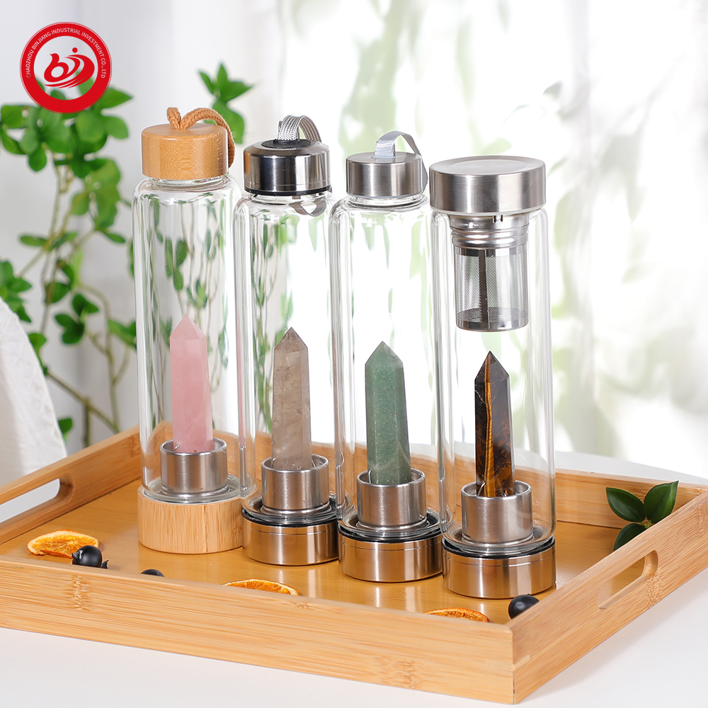 Lekbestande hittebestande ho&euml; borosilikaatglaswaterbottel