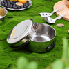 304 Kambi ya chuma isiyo na waya kukunja kushughulikia sufuria ya kupika ya cookware