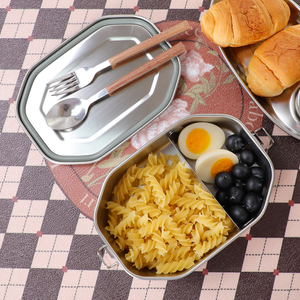 Octagon Bento Box z nerezov&eacute; oceli Thermo Lunch Box 