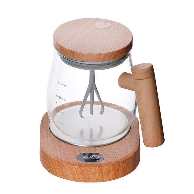 Taza de caf&eacute; de agitaci&oacute;n de mezcla el&eacute;ctrica de cristal del uno mismo con el pr&aacute;ctico de costa de la temperatura constante 55&deg;