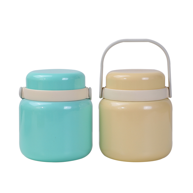 BJ-550 ปราศจาก BPA และป้องกันการรั่วซึมเด็กน่ารักฉนวนสูญญากาศสแตนเลสกระติกน้ำร้อนพร้อมที่จับ