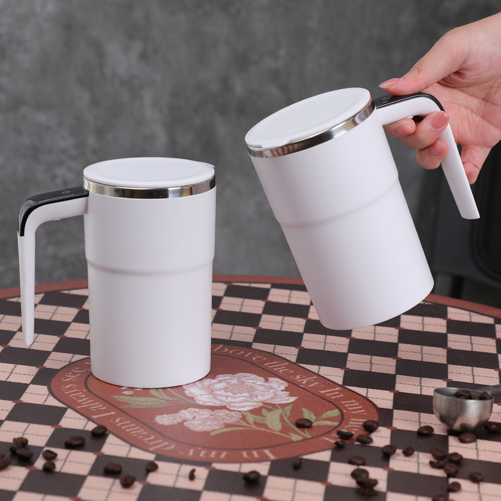  IPX7 Магнитная Адсорбционная Зарядка Перезаряжаемая Кружка из Нержавеющей Стали Нержавеющая Самоперемешивающаяся Кружка