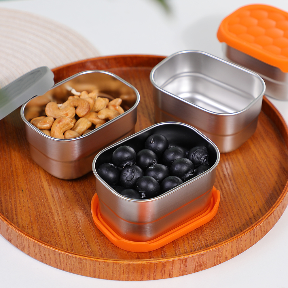 Wadah Camilan Bebas BPA Anti Bocor dengan Tutup Silikon