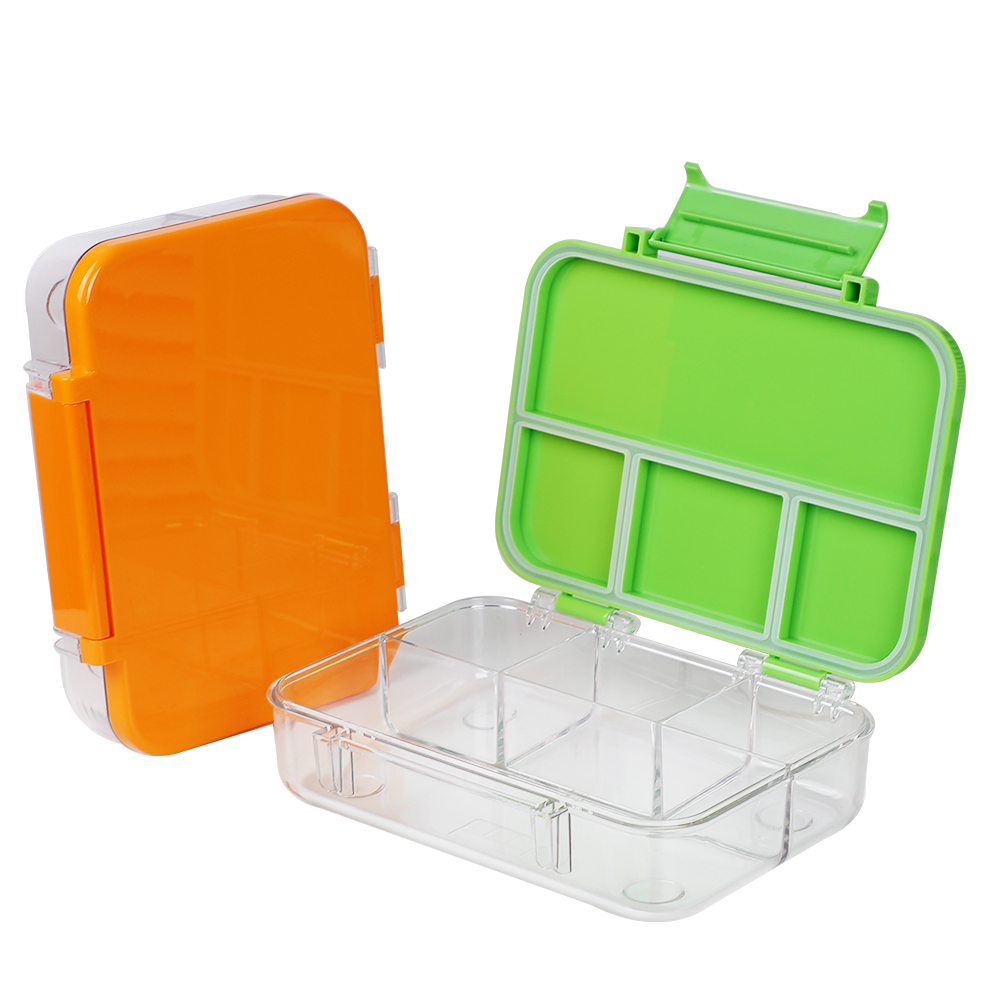 Transparent 4 အခန်း, အခန်းနေ့လည်စာ box ကို Toddler Daycare အတွက်ကွန်တိန်နာ