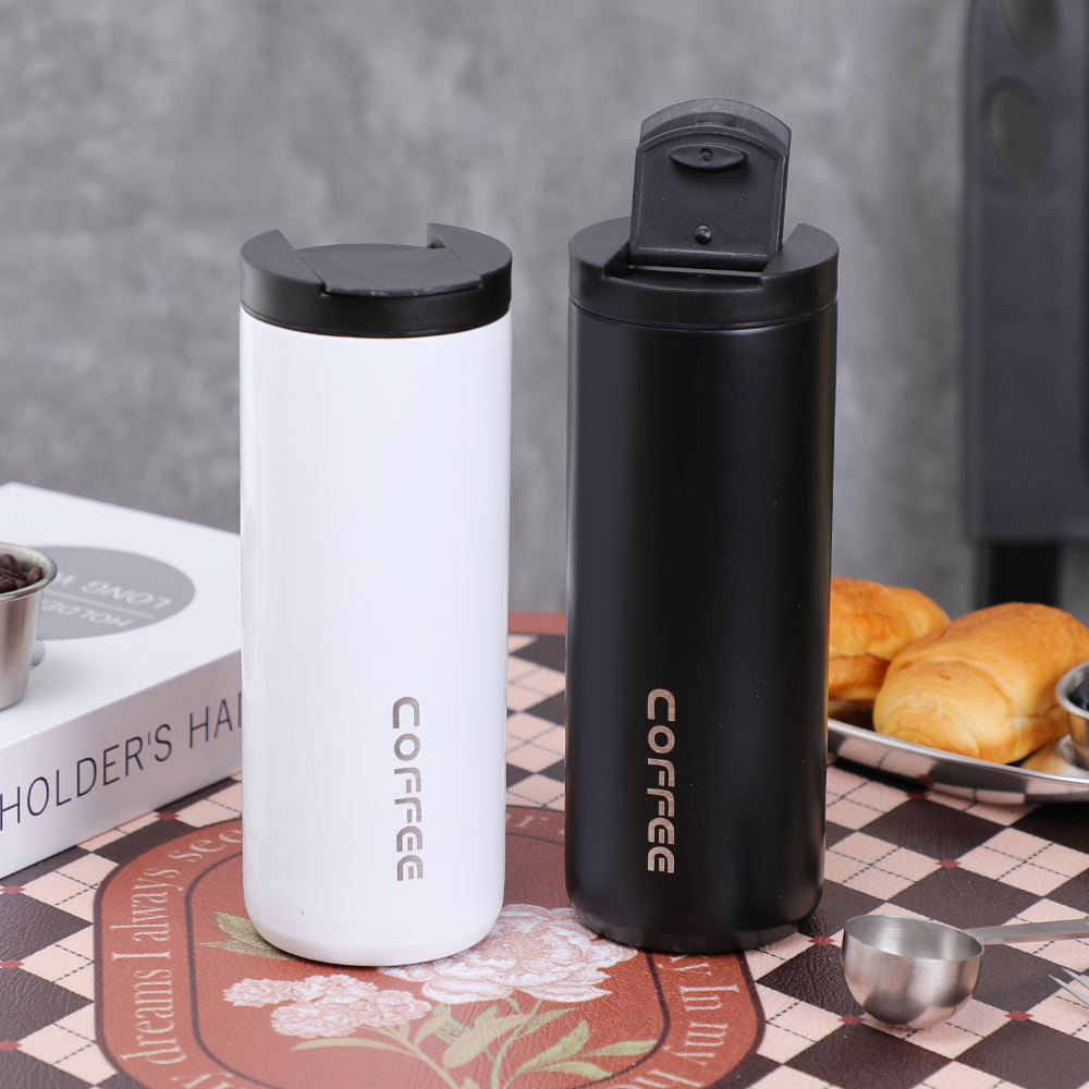 18 oz rustfrit st&aring;l vakuumisoleret tumbler spildsikker med l&aring;g